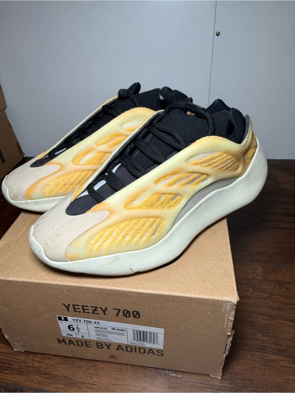 Adidas Yeezy 700 V3 Yellow/Black Sneakers